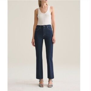 Agolde 70s High Rise Bootcut Jeans in Genesis Vintage Dark Wash